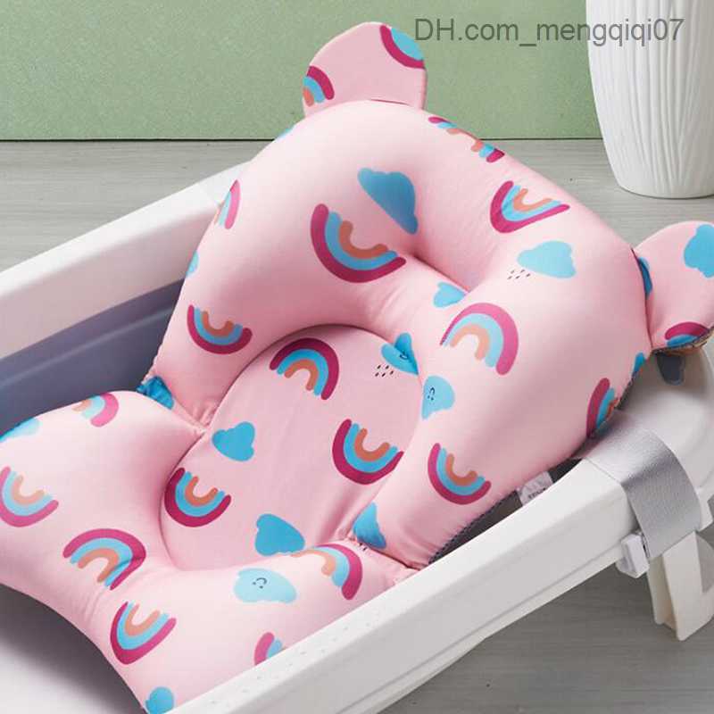 Bathing Tubs Seats 7-style baby bathtub seat baby anti-skid soft bath cloth cushion body cushion sponge bathtub cushion safety bathtub cushion Z230818