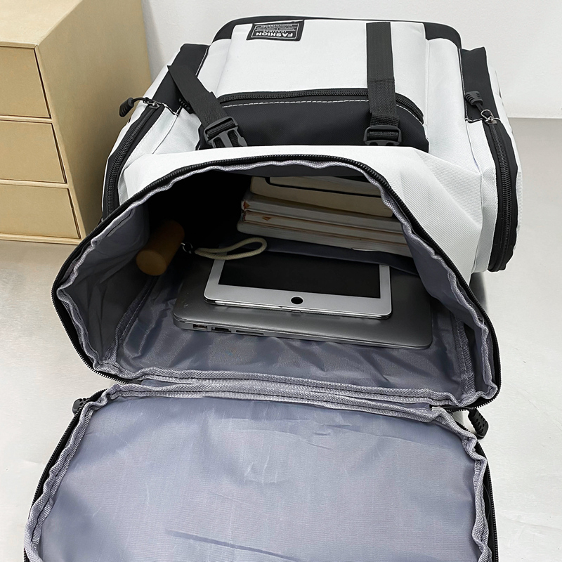 School Bags Large Capacity Waterproof Men Backpack Trendy Pendant Bag for Girls Outdoor Leisure Travel Backpacks Student Bookbags 230817