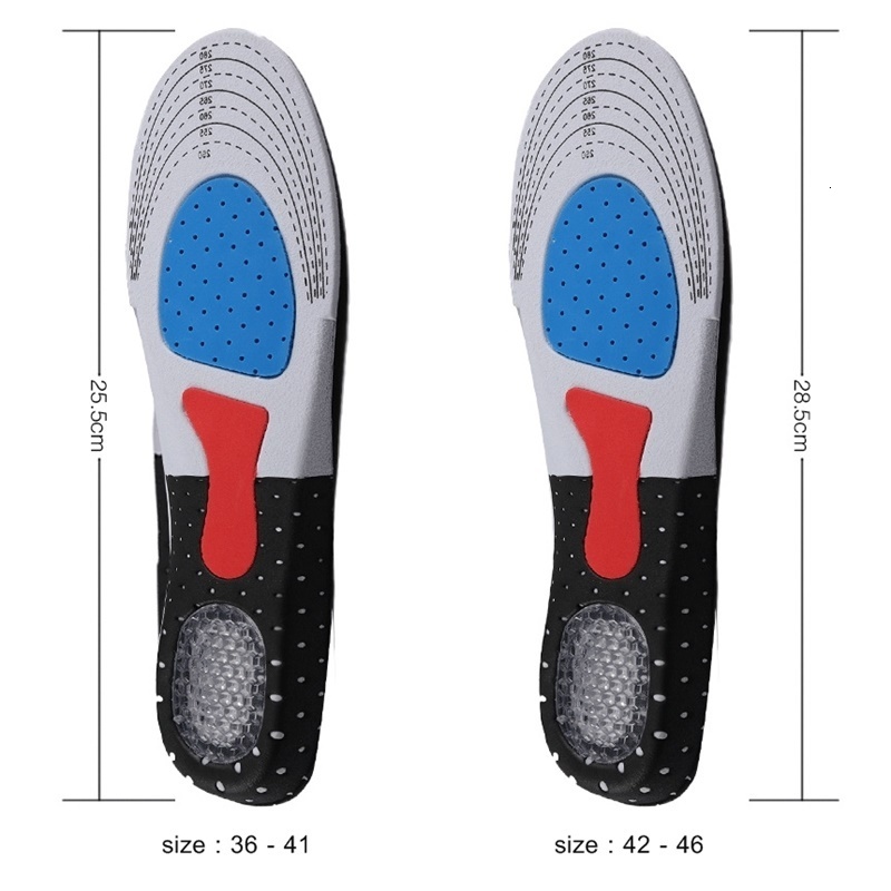 Shoe Parts Accessories Cuttable Silicone Insoles for Men Women Ortic Arch Support Sport Pad Soft Running Insert Cushion Memory Foam Insole 230817