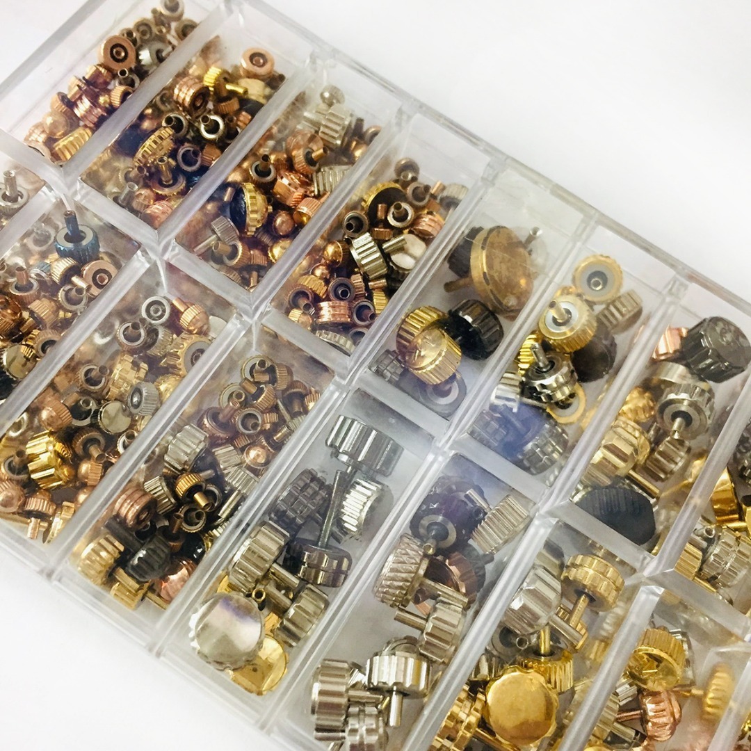 Repair Tools Kits Multicolor Watch Crowns Parts 3.0 ~ 7.0 mm Watch Assorted Head Quartz Watches Multi Style Crown Replacement Repair Accessories 23081