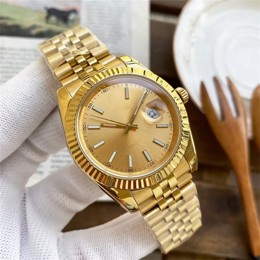 Luxury Men women DATEJUST Quartz Watch Casual Watches Stainless Steel Strap 41 Dial Waterproof Wristwatches Birthday Gift Montres de luxe