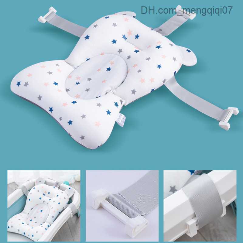 Bathing Tubs Seats Portable baby bathtub mat adjustable bathtub shower mat newborn support seat mat foldable baby bathtub seat floating water mat Z230