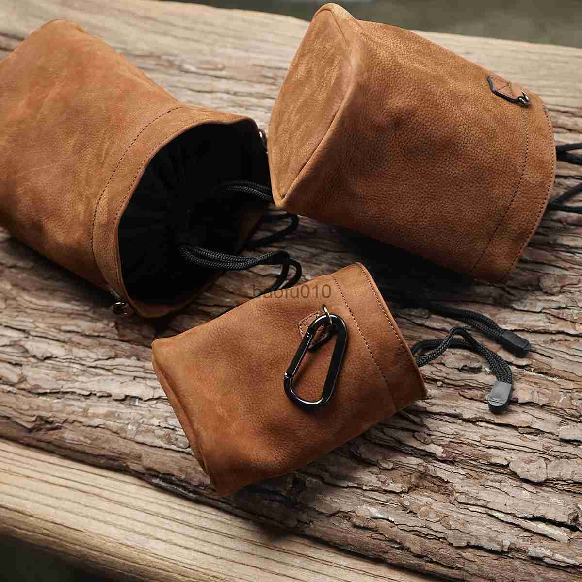 Camera bag accessories Newest Mr.stone Handmade Genuine Leather Camera Case Bag in brown color HKD230817