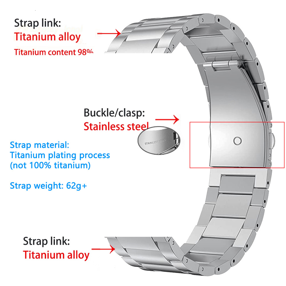 Watch Bands Metal Strap 22mm 20mm 18mm 16mm Band Quick Release Universal Bracelet Smart Replacement Wristband Business 230816