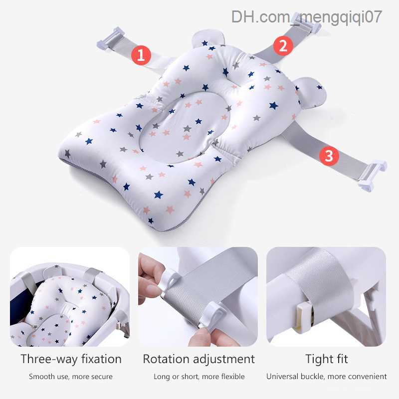 Bathing Tubs Seats Baby bathtub pillow baby anti-skid soft and comfortable body cushion baby bathtub seat support cushion foldable baby bathtub cushio
