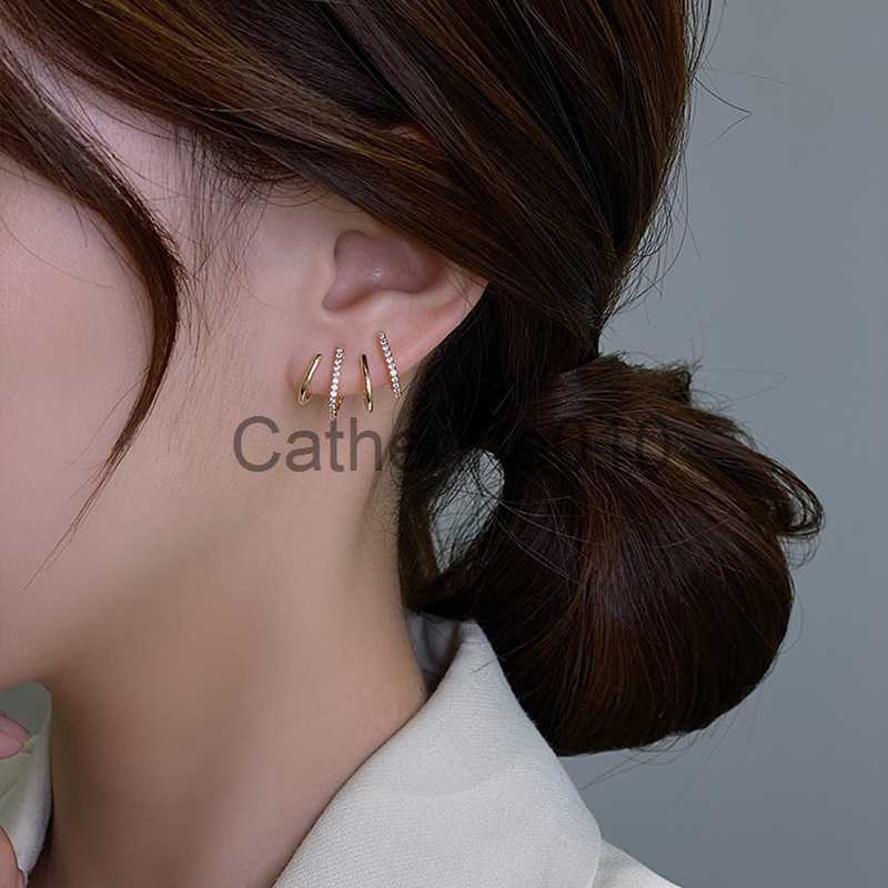 Charm Fashion Exquisite Rhinestone Decor Ear Cuff earrNew Arrival Christmas Gift stud earrings for Woman 2023 J230817