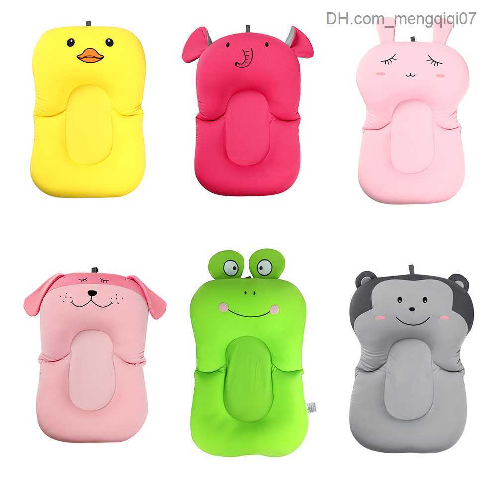 Bathing Tubs Seats Baby bathtub floating pad newborn safety shower seat cushion animal cartoon anti slip bathtub pad children's portable air pad 