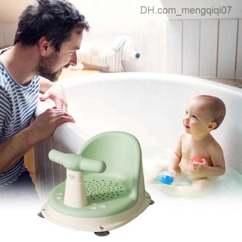 Bathing Tubs Seats Baby shower chair portable safe non slip newborn shower chair with backrest and suction cup baby care bathtub seat toy Z230817