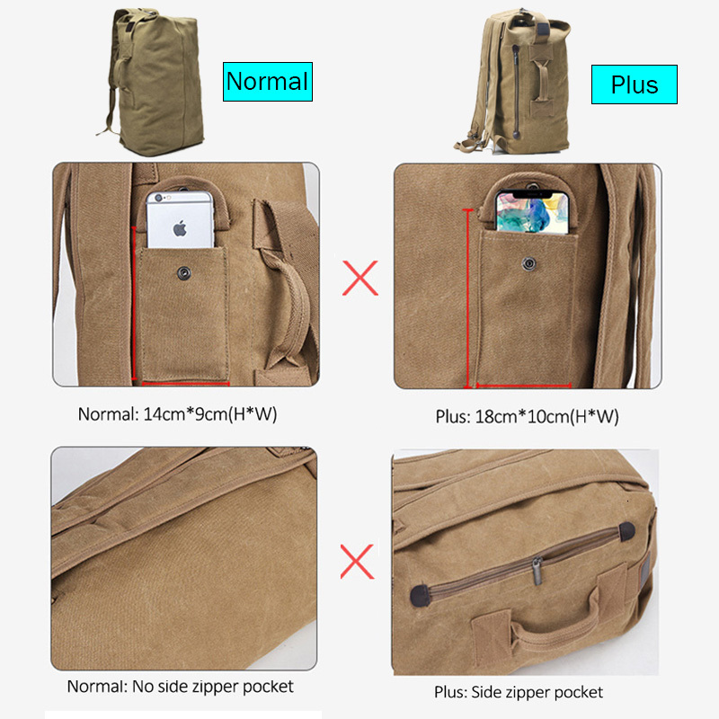School Bags Weysfor Large Capacity Travel Climbing Bag Tactical Military Backpack Men Women Bucket Army Canvas Shoulder 230817