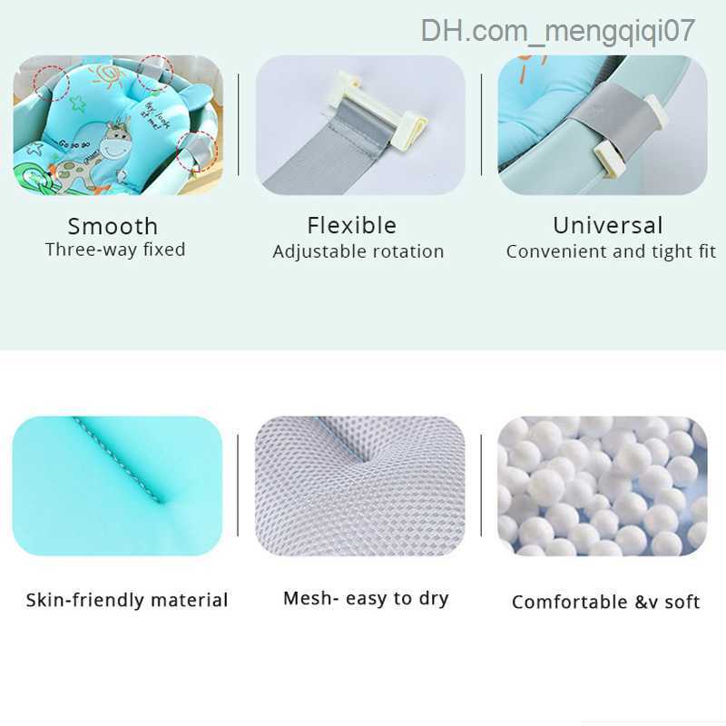 Bathing Tubs Seats Baby shower pad newborn shower portable air pad crib baby anti-skid bathtub pad safety bathtub accessories Z230817