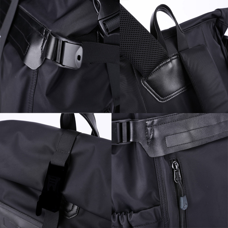 School Bags Rolling Top Quality Tearresistant Backpack Hiking Sport Rucksack Causal Hasp for Men 230817