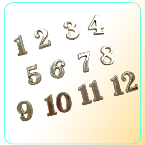 Whole New 50PCS 15CM Plastic Gold Arabic Numbers for DIY Repair Quartz Clock Accessories FITUP4350562