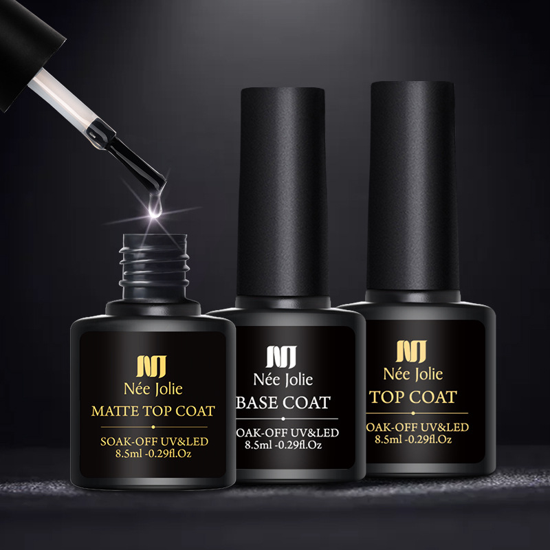 8.5ml Gel Base Top Coat Soak Off UV LED Gel Nail Polish Cosmetics Nails Art Manicure Varnish Reinforcement Glue E206