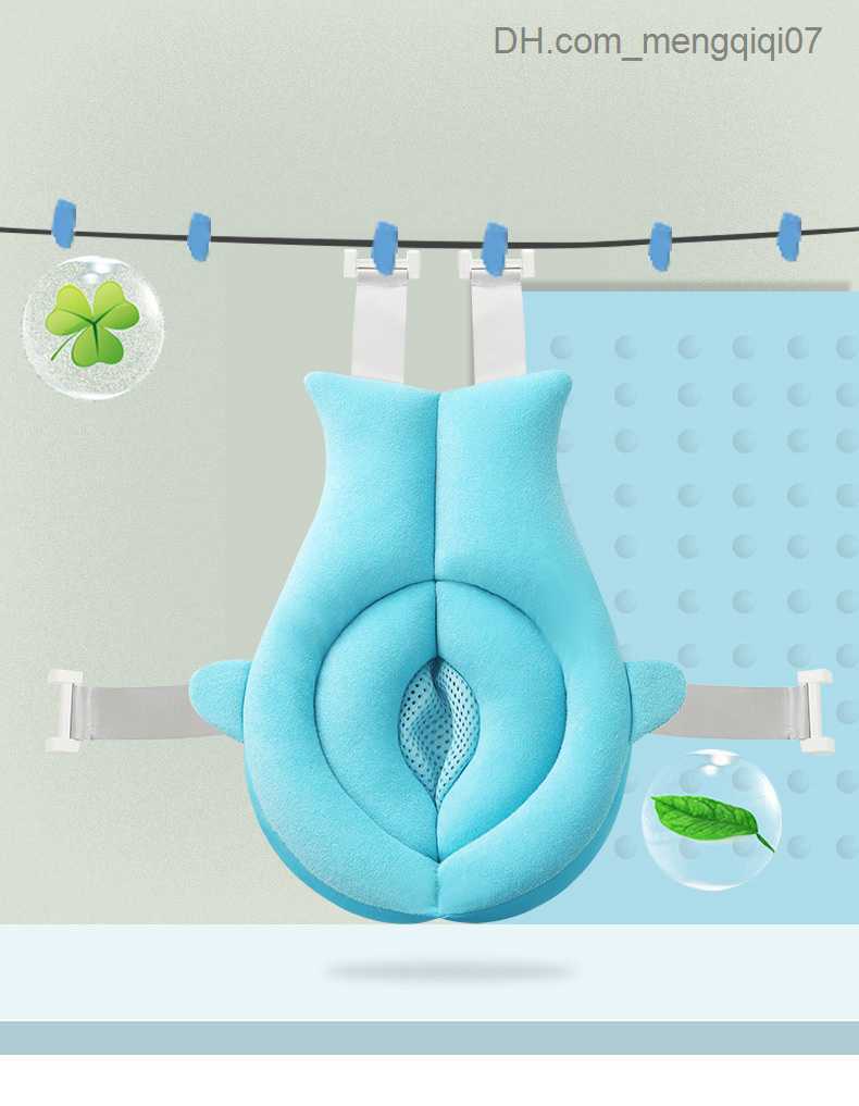 Bathing Tubs Seats Baby shower flowering newborn bathtub foldable shark shaped mat skin bath mat portable bathtub soft seat game mat 80cm Z230817