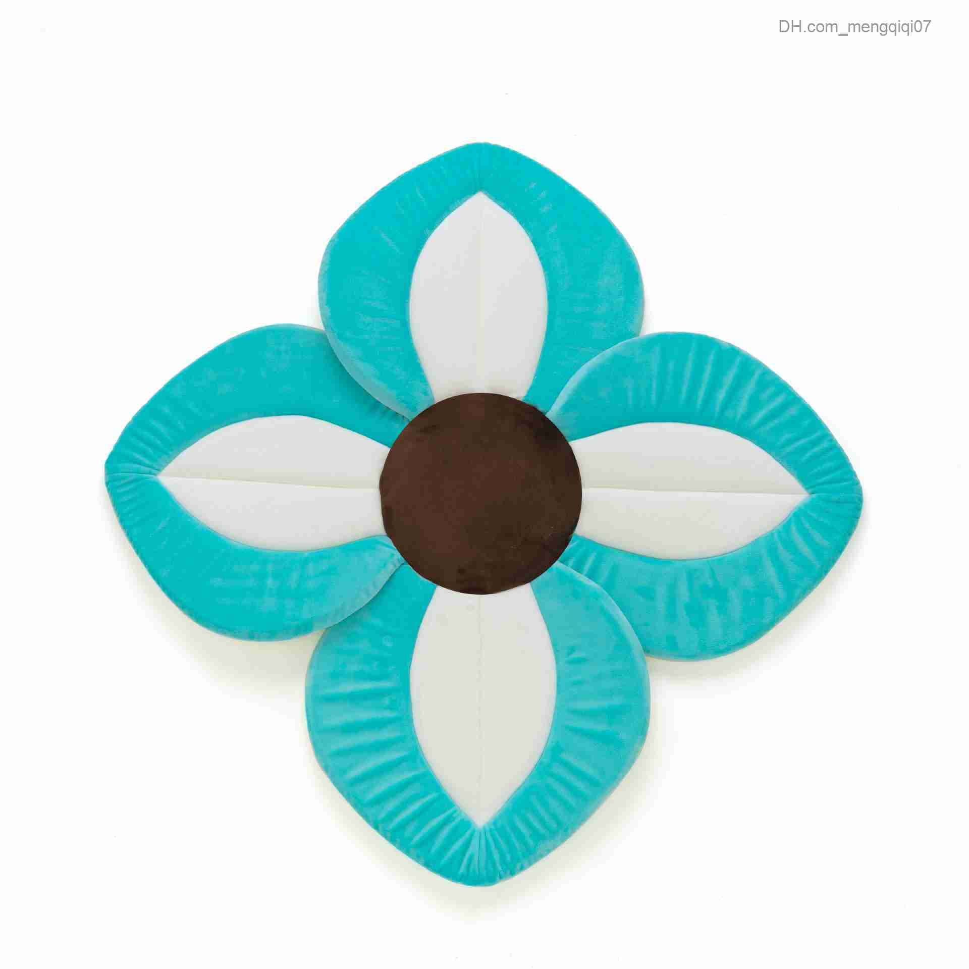 Bathing Tubs Seats Newborn foldable four petal flower shower mat Baby flowering bathtub mat Baby safety anti slip bathtub mat Z230818
