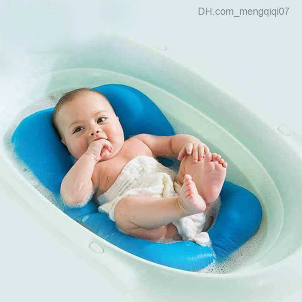 Bathing Tubs Seats Baby bathtub floating pad newborn safety shower seat cushion animal cartoon anti slip bathtub pad children's portable air pad 
