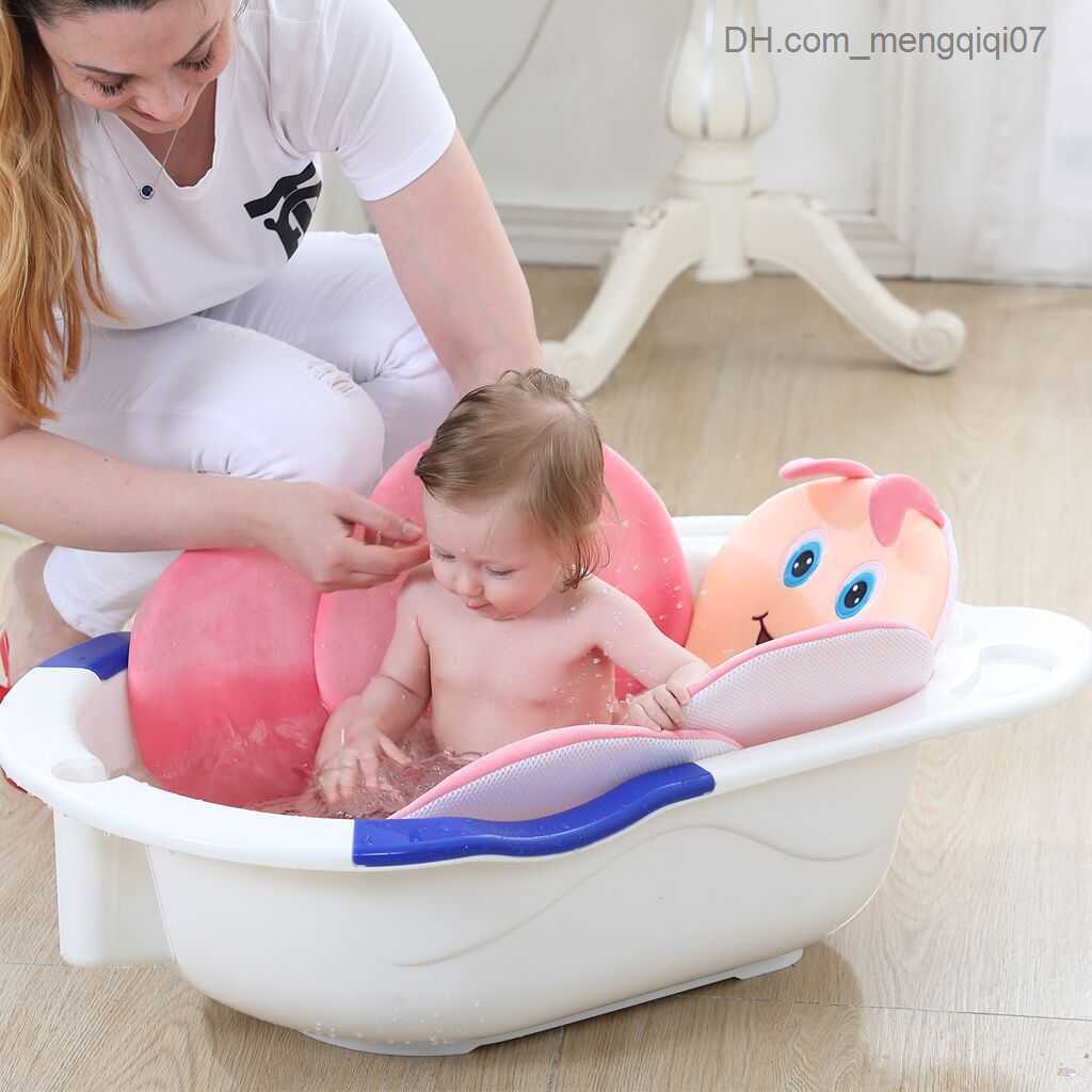 Bathing Tubs Seats Newborn foldable four petal flower shower mat Baby flowering bathtub mat Baby safety anti slip bathtub mat Z230818