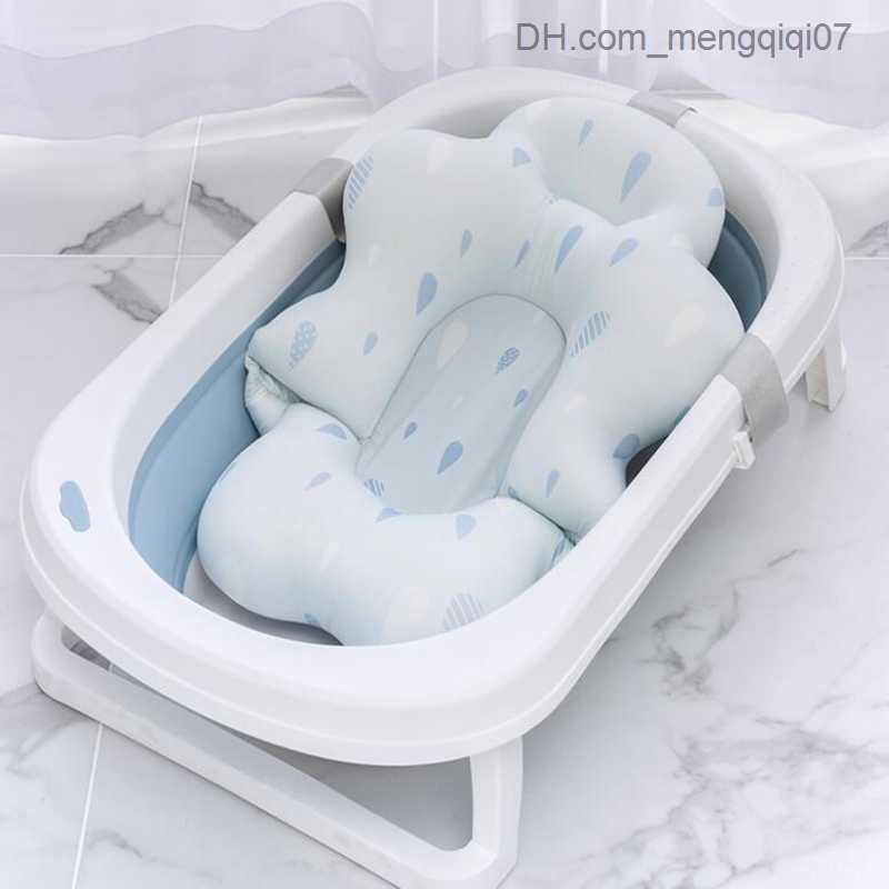 Bathing Tubs Seats 7-style baby bathtub seat baby anti-skid soft bath cloth cushion body cushion sponge bathtub cushion safety bathtub cushion Z230818