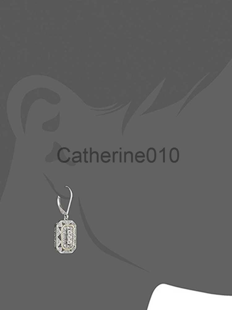 Charm Fashion Art Deco-Style Drop Dangle Earrings with Accents Women Statement EarrJewelry J230817