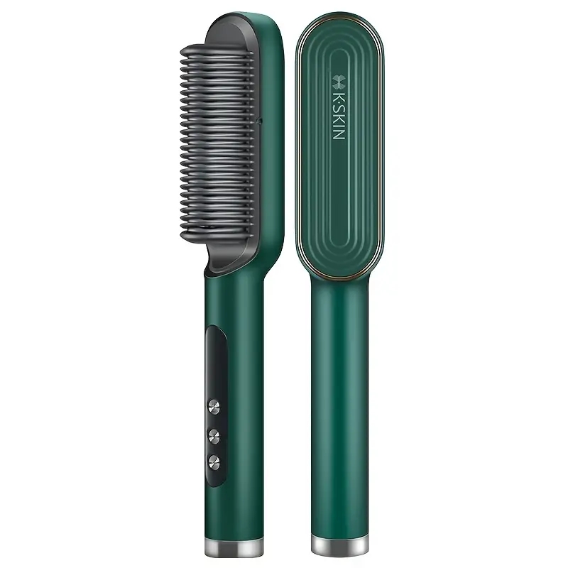 Professional Hair Straightener, 6 Gear Regulation Ionic Brush Anti Scald Static Hair Straightener