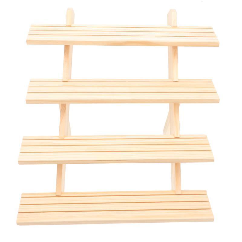 Novelty Items 1 Ladder Display Shelf Wooden Jewelry Display Stand Detachable Jewelry Holder 4-Layer 3-Layer Showing Shelf Earring Display Rack 230817