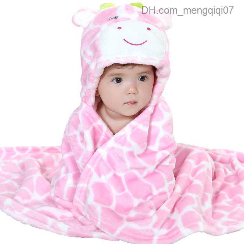 Towels Robes Soft baby blanket towel animal leopard duck sewn shape pajamas bath towel baby hoodie pajamas Z230819