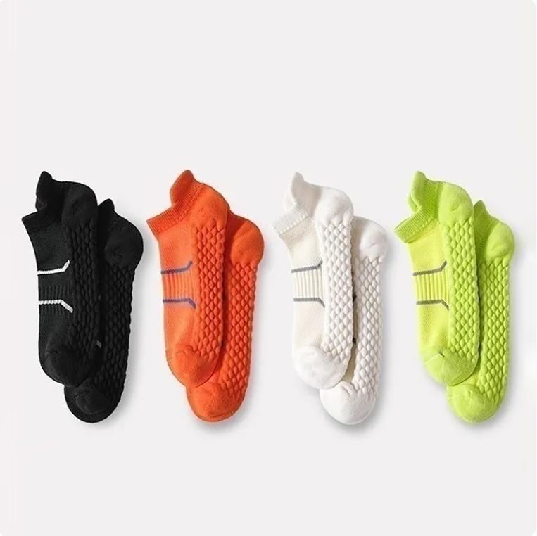 Bike Running Football Sport Man Short Socks Bright Color Cotton Mesh Breathable Outdoor Basketball Travel Socks Sokken