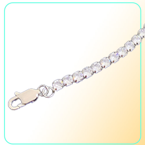 new high carbon drill full drill bracelet NIS simulated diamond 3mm row chain7583662