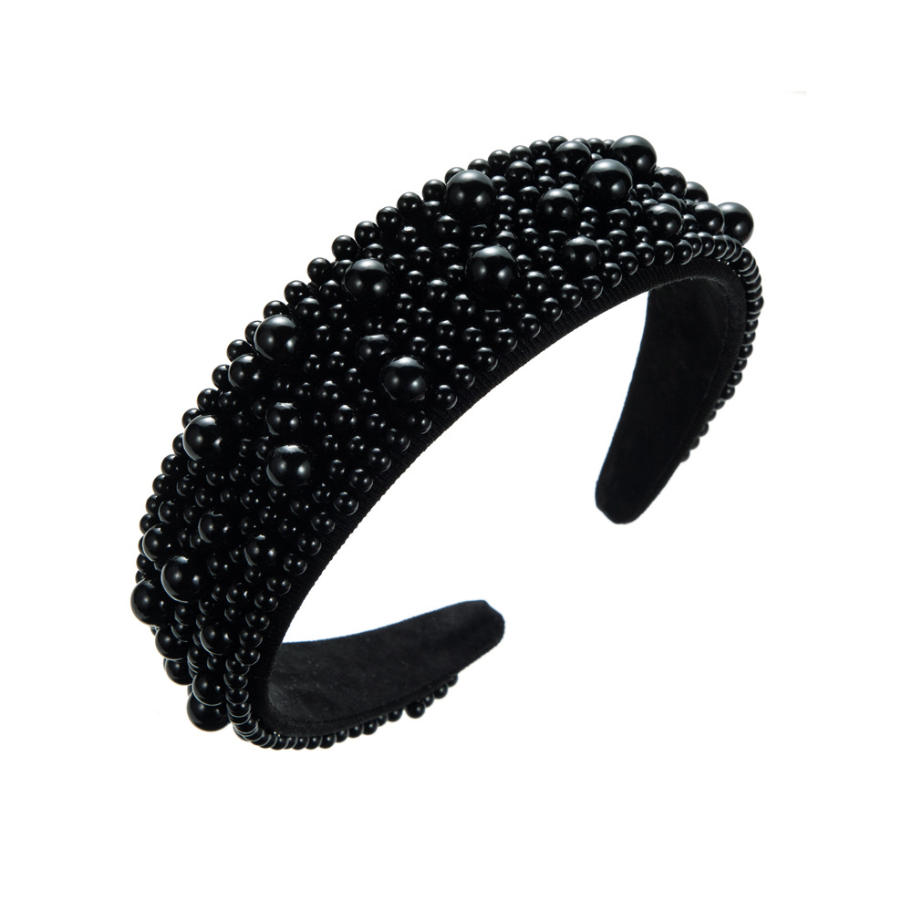 Full Pearl Headband Baroque Hair Hoop For Women Lady Head Bands FG1333