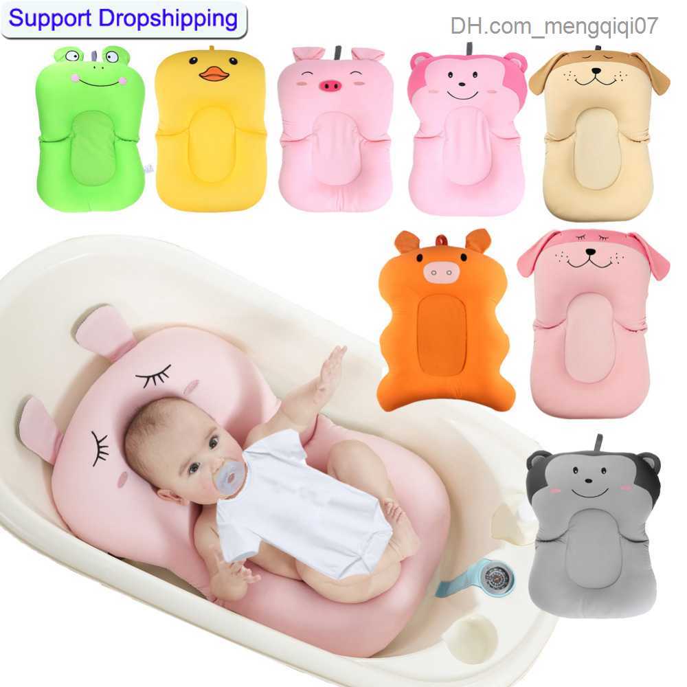 Bathing Tubs Seats Baby shower mat non slip baby shower mat newborn safety shower chair baby shower mat portable air mat baby mattress support Z230818
