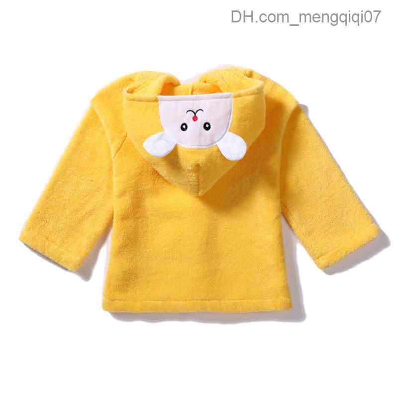 Towels Robes Children's cardigan animal bathroom new baby rabbit home clothing cotton towel newborn absorbent baby bath towel 0-5 years Z230819