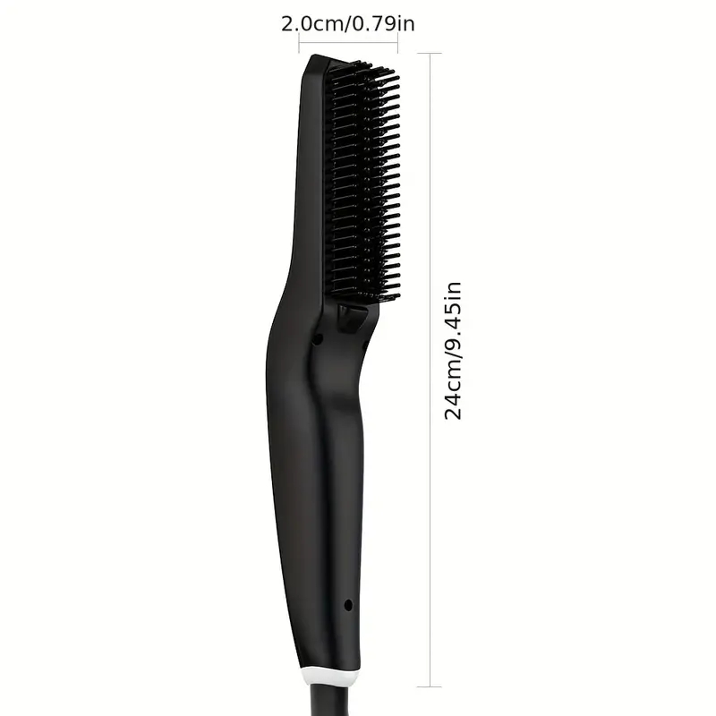 Ionic Hair Beard Straightener Comb Anti-Scald Ceramic Heated Beard Brush Portable Beard Straightening Comb With 6 Adjustable Temperature Setting