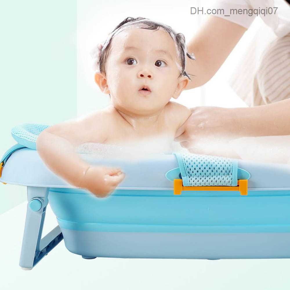 Bathing Tubs Seats 4-Buckle adjustable anti slip T-shaped safety bathtub support seat net hanger suitable for infants and young children aged 0-12 mon