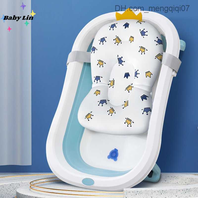 Bathing Tubs Seats Baby Bathtub Pillow Baby Anti slip Soft Comfortable Body Cushion Baby Bathtub Seat Support Cushion Folding Baby Bathtub Cushion Z23