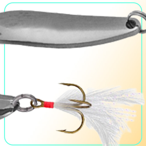 5g21g Spoons Hook Metal Baits Lures 864 Treble Hooks Silver Fishing Gear 10 Pieces lot WMB6
