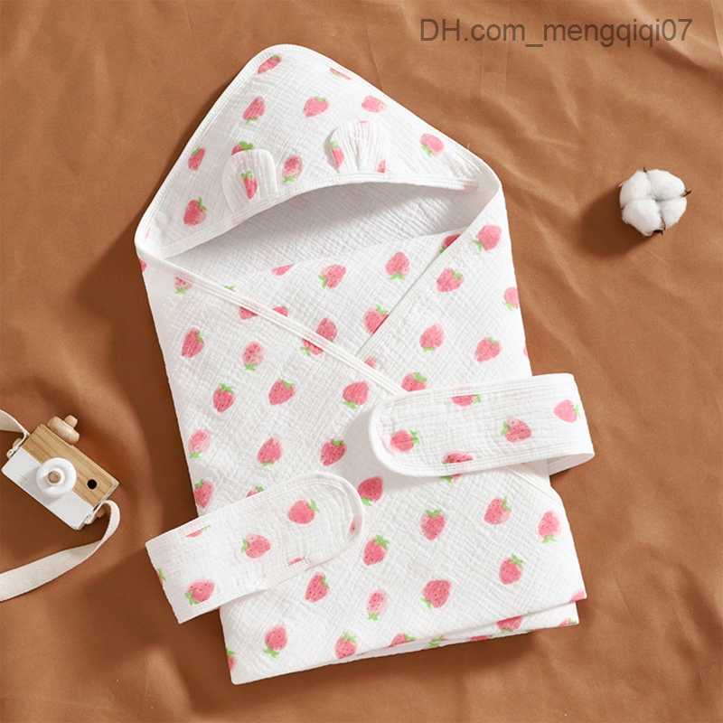 Towels Robes Soft cotton plain patterned hooded baby shower gel cartoon rainbow newborn shower gel packaging Unisex children's shower towel with 