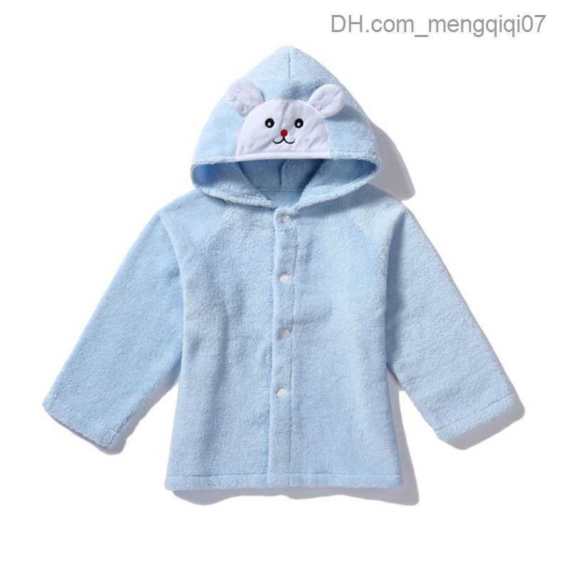 Towels Robes Children's cardigan animal bathroom new baby rabbit home clothing cotton towel newborn absorbent baby bath towel 0-5 years Z230819
