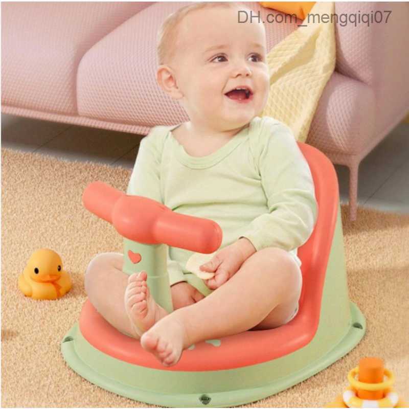 Bathing Tubs Seats Baby bathtub chair bathtub cushion chair safety and anti slip newborn baby care children's cute bathroom chair 6-18 months old