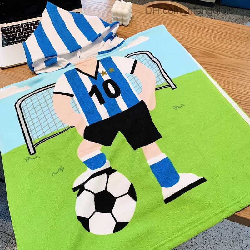 Towels Robes Boys sharks bathrooms children's cotton pajamas and baby bath towels Z230819