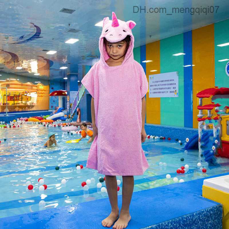 Towels Robes Cute Baby Shower Gel Girls' Pajamas Children's Dinosaur Hooded Beach Towels Boys' Bathrobe Pajamas Baby Pajamas Children&#