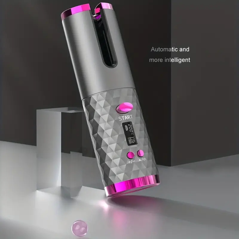 USB Cordless Hair Curler - Portable Rotating Wand for Smooth and Stylish Hair