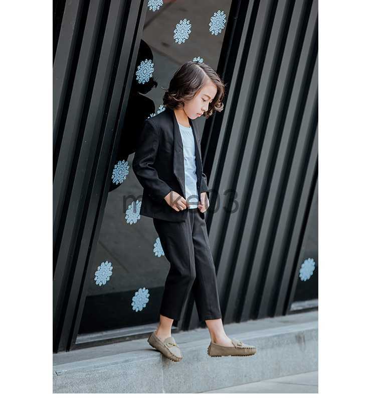 Sneakers Hot Sale Girl Girls Boys Shoes Fashion Soft Kids Loafers Children Flats With Cow Muscle Bottom Knotted Tie Wedding Boy Moccasins J230818