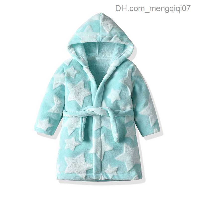 Towels Robes BBP 2-8Y Star Baby Clothing Hooded Girls Boys Baby Clothing Family Clothing Pajamas Bathroom Towels Soft Bathroom Pajamas Children's