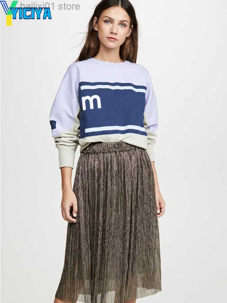 Women's Hoodies Sweatshirts HOOD Patchwork Striped Contrast Long Sleeve Flocked Print Top French 2023 Winter Women Y2k T230817