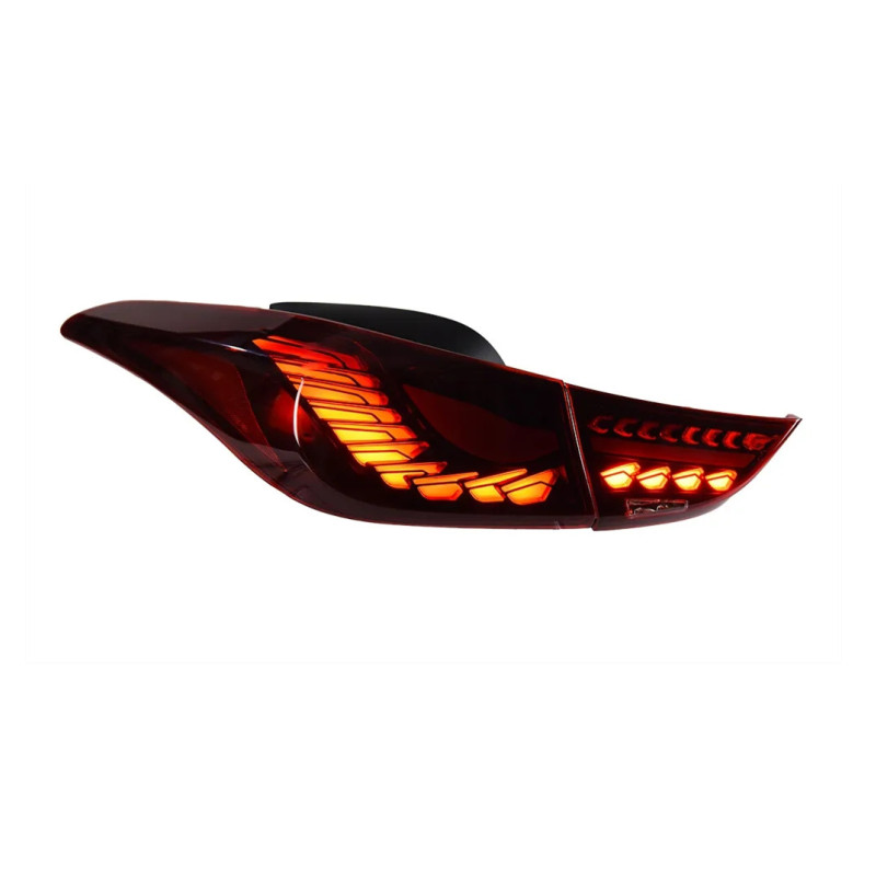 Car Taillight For Hyundai Elantra 20 11-20 16 Taillights Rear Lamp LED Turn Signal Lights Brake Reverse Accessory