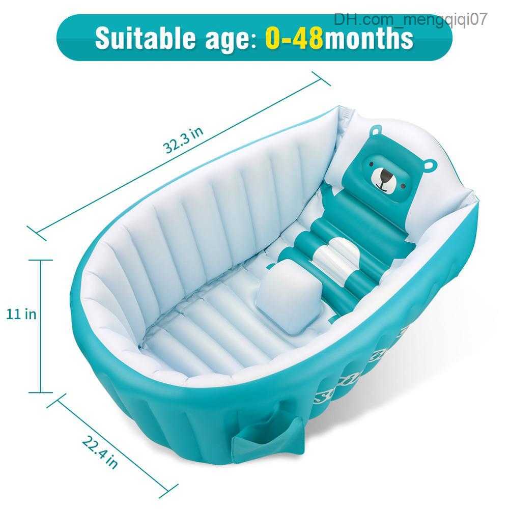 Bathing Tubs Seats PVC inflatable baby bathtub Portable baby bathtub Sitting bathtub Non slip swimming pool Folding bathtub Z230818