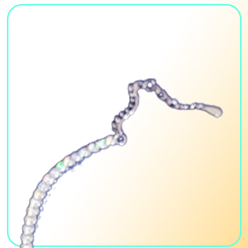 new high carbon drill full drill bracelet NIS simulated diamond 3mm row chain7583662