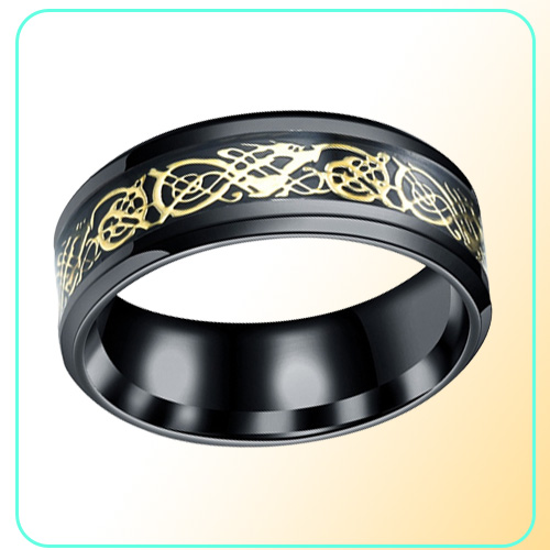 Mix 20 Pieceslot Stainless Steel Rings Whole Men Jewelry Engagement Retro Vintage Rings Dragon Rings Men Anel Wide 8mm