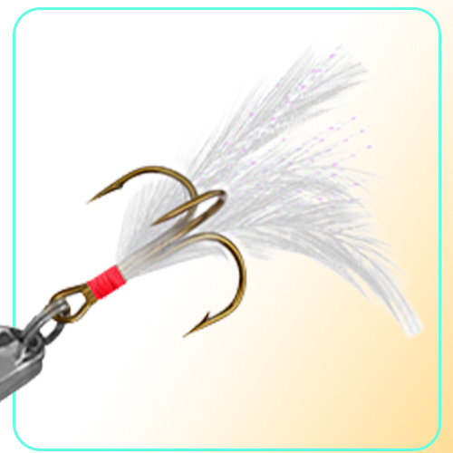 5g21g Spoons Hook Metal Baits Lures 864 Treble Hooks Silver Fishing Gear 10 Pieces lot WMB6