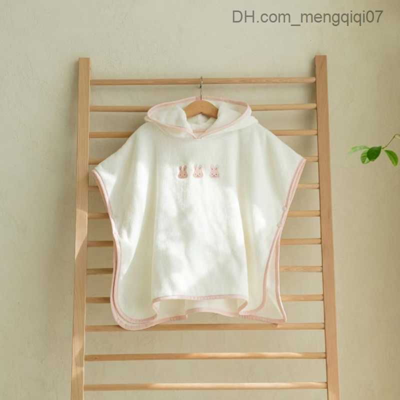 Towels Robes Cotton Beach Towel Hoodie Baby Shower Dew Coat Baby Shower Towel 0-1Y High Absorbent Shower Towel A2UB Z230819